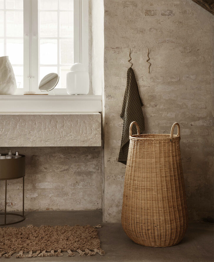 Braided Laundry Basket - Natural