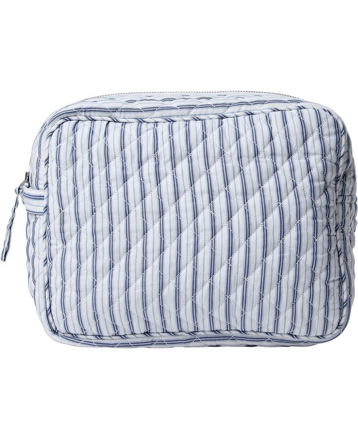 Moira 2 Make up bag Blue Stripe big