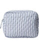 Moira 2 Make up bag Blue Stripe big