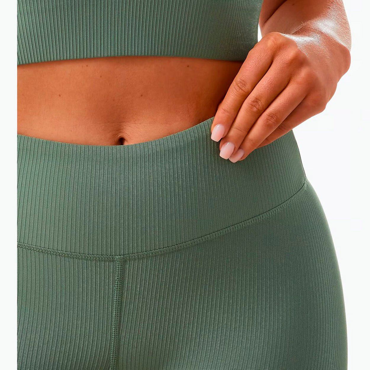 SIMONE RIBBED KORTE TIGHTS