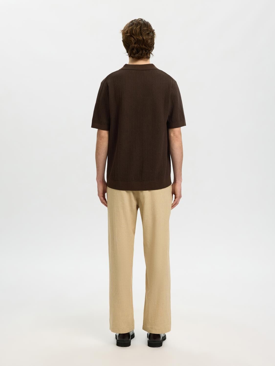 SLHMATTIS SS LINEN BLEND STRUC OPEN