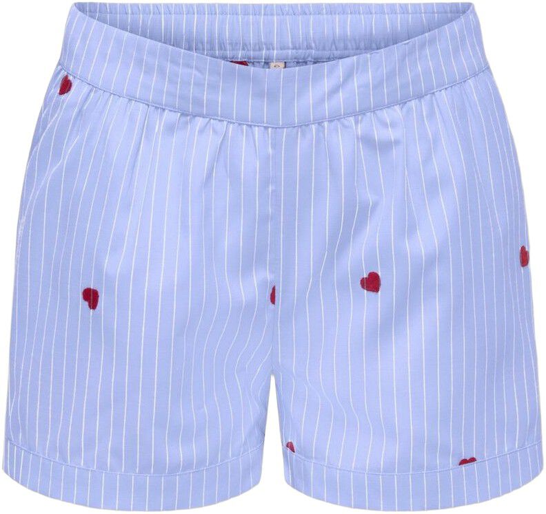 KOGNEW LINA STRIPE EMB SHORTS WVN