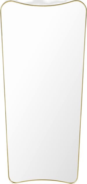 F.A. 33 Rectangular Wall Mirror Brass Large 146x69 cm