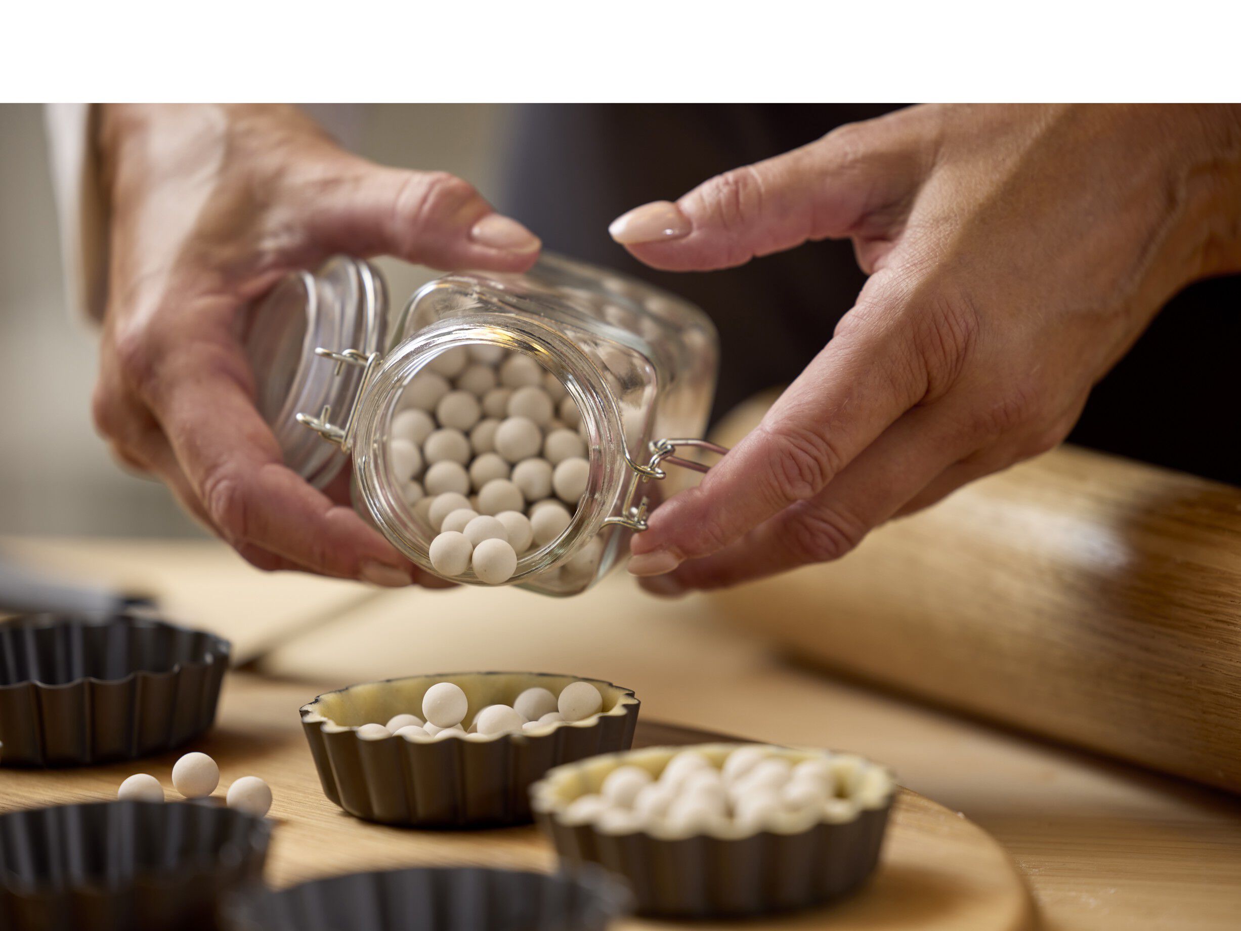 Bagekugler Hvid Keramik