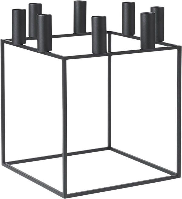 Kubus 8, Candle Holder, Black