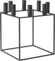 Kubus 8, Candle Holder, Black