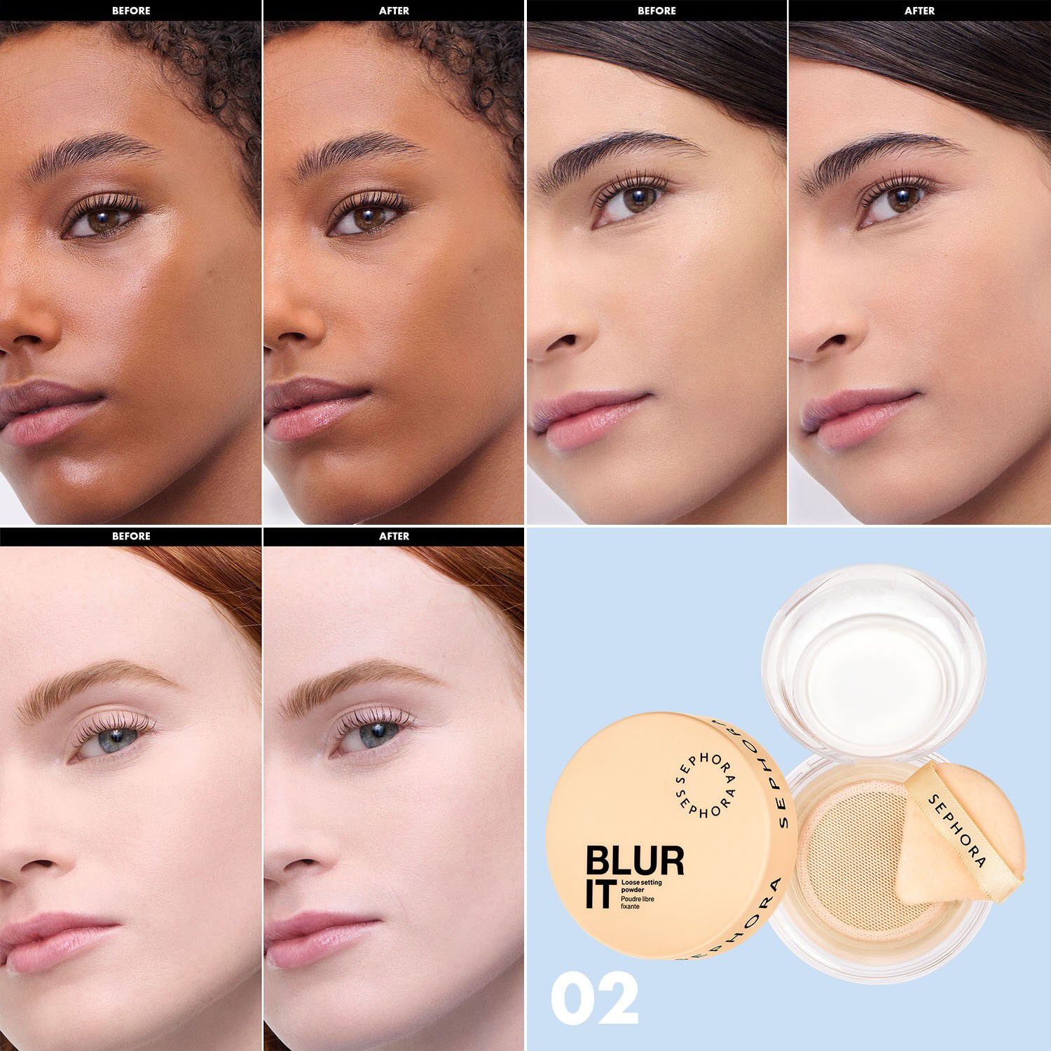 BLUR IT - L&oslash;st pudder, der s&aelig;tter sig fast