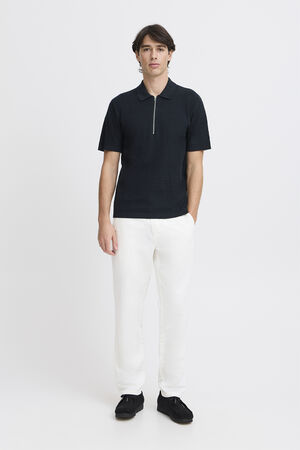 CFJOE SS structured polo knit