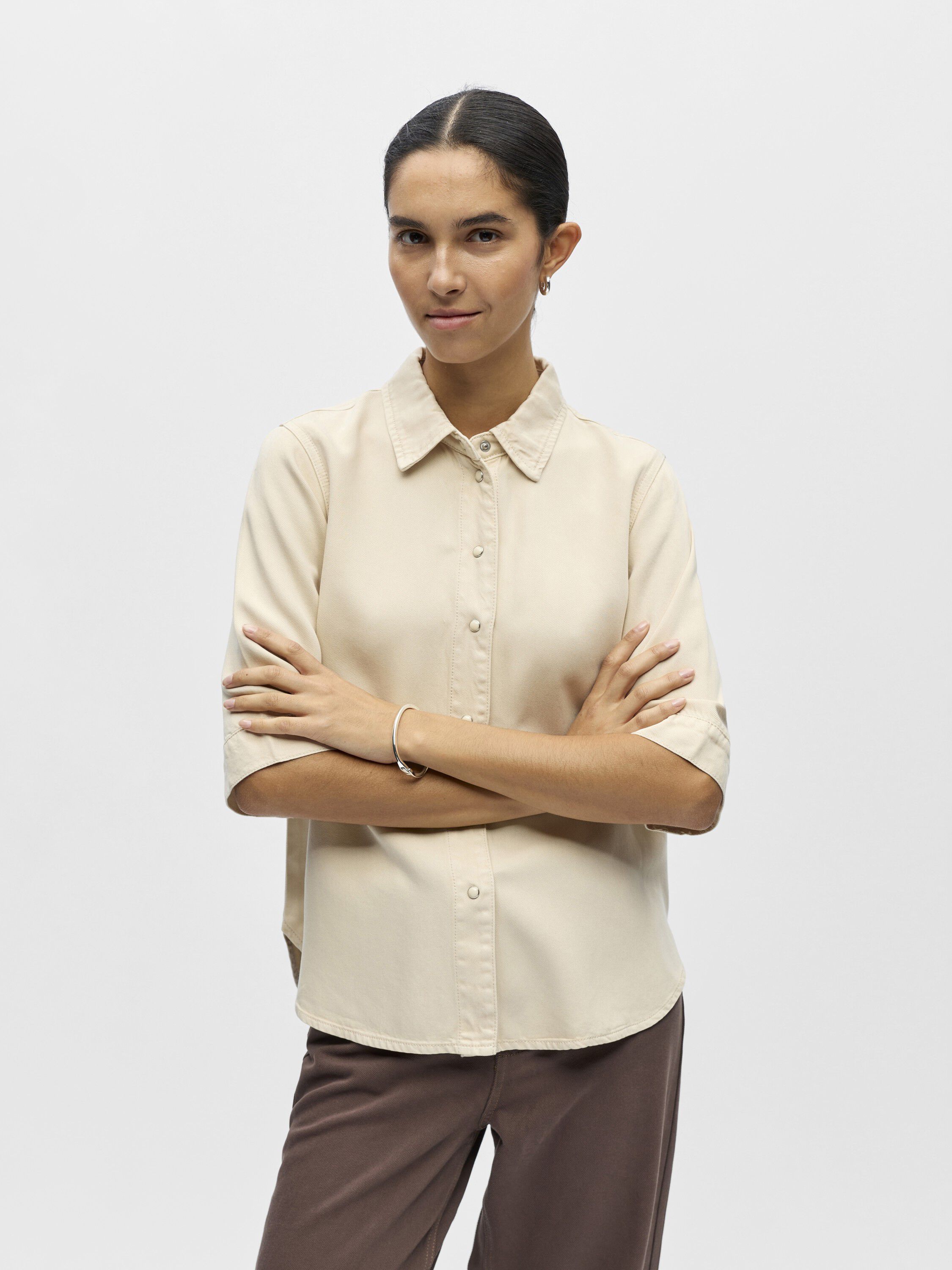 OBJFRAME 2/4 RE DENIM TOP NOOS