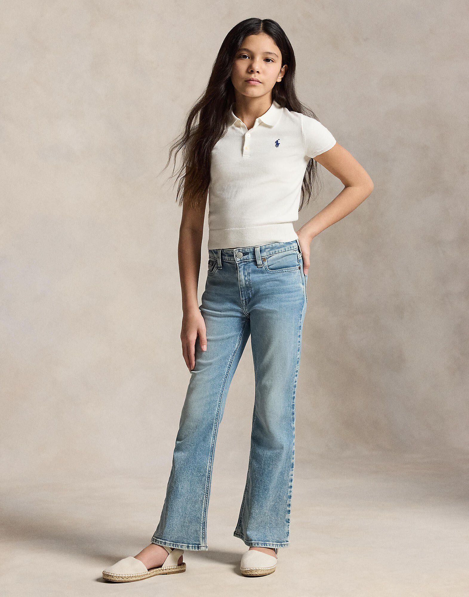 Flared Stretch Denim Jean