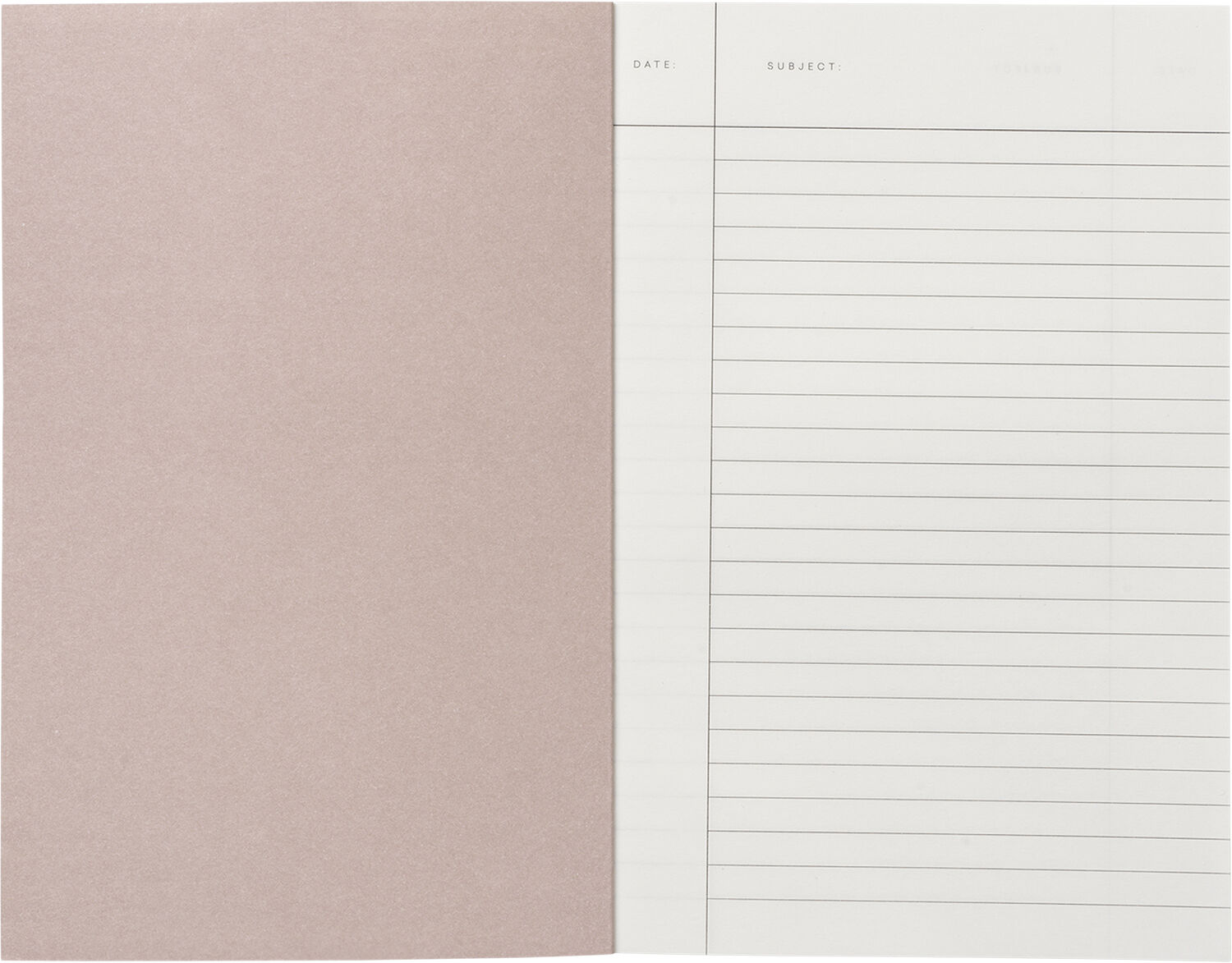 Lille notesbog, okker striber