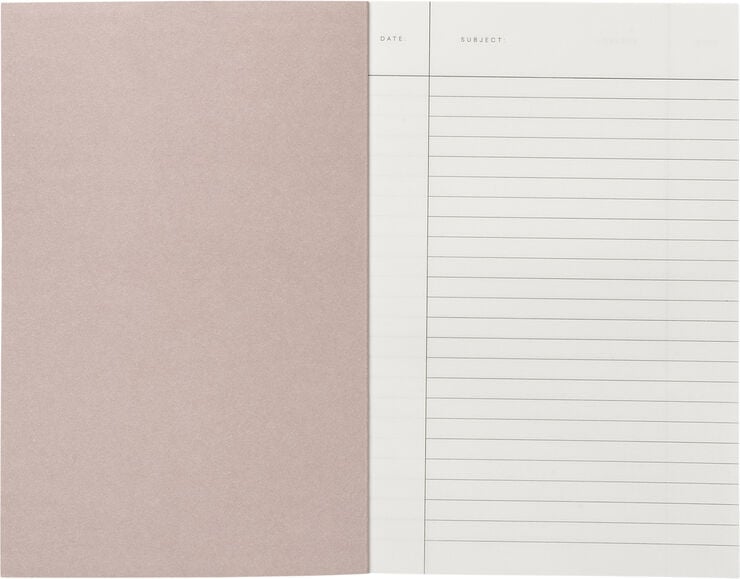 Lille notesbog, okker striber