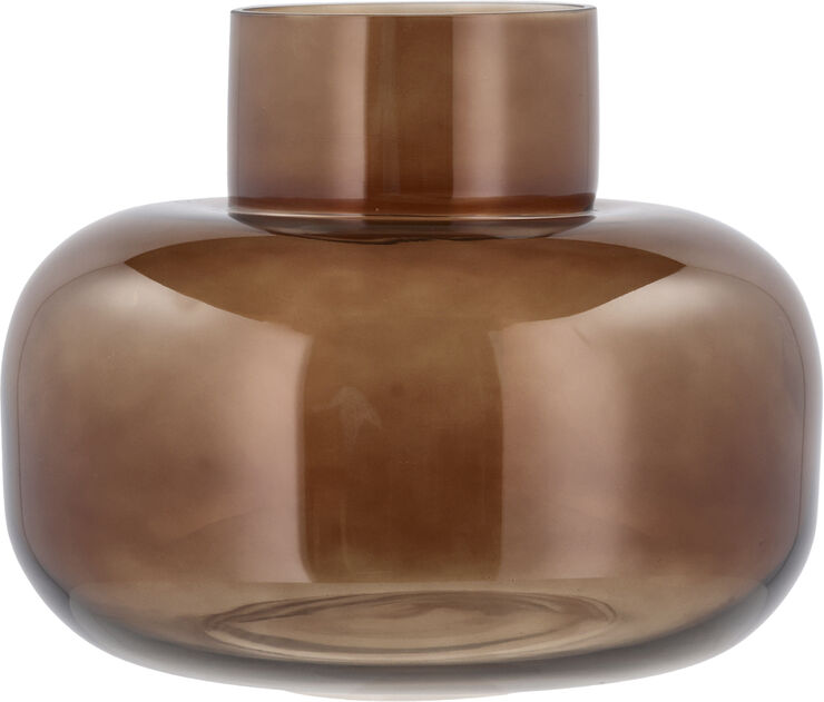 Vase Kehl D24,8 x 19,5 cm Brun Glas