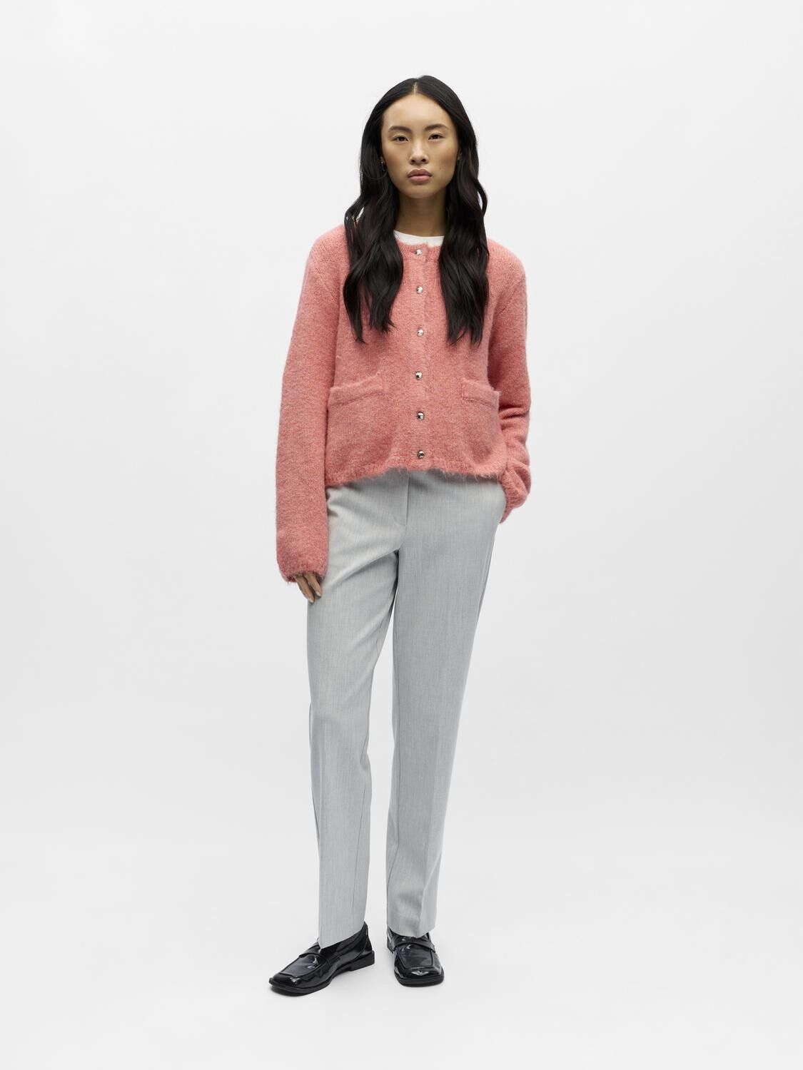 OBJSAGGIA RE L/S KNIT CARDIGAN NOOS