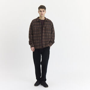 Lennox Wool Overshirt Wood - Recycled