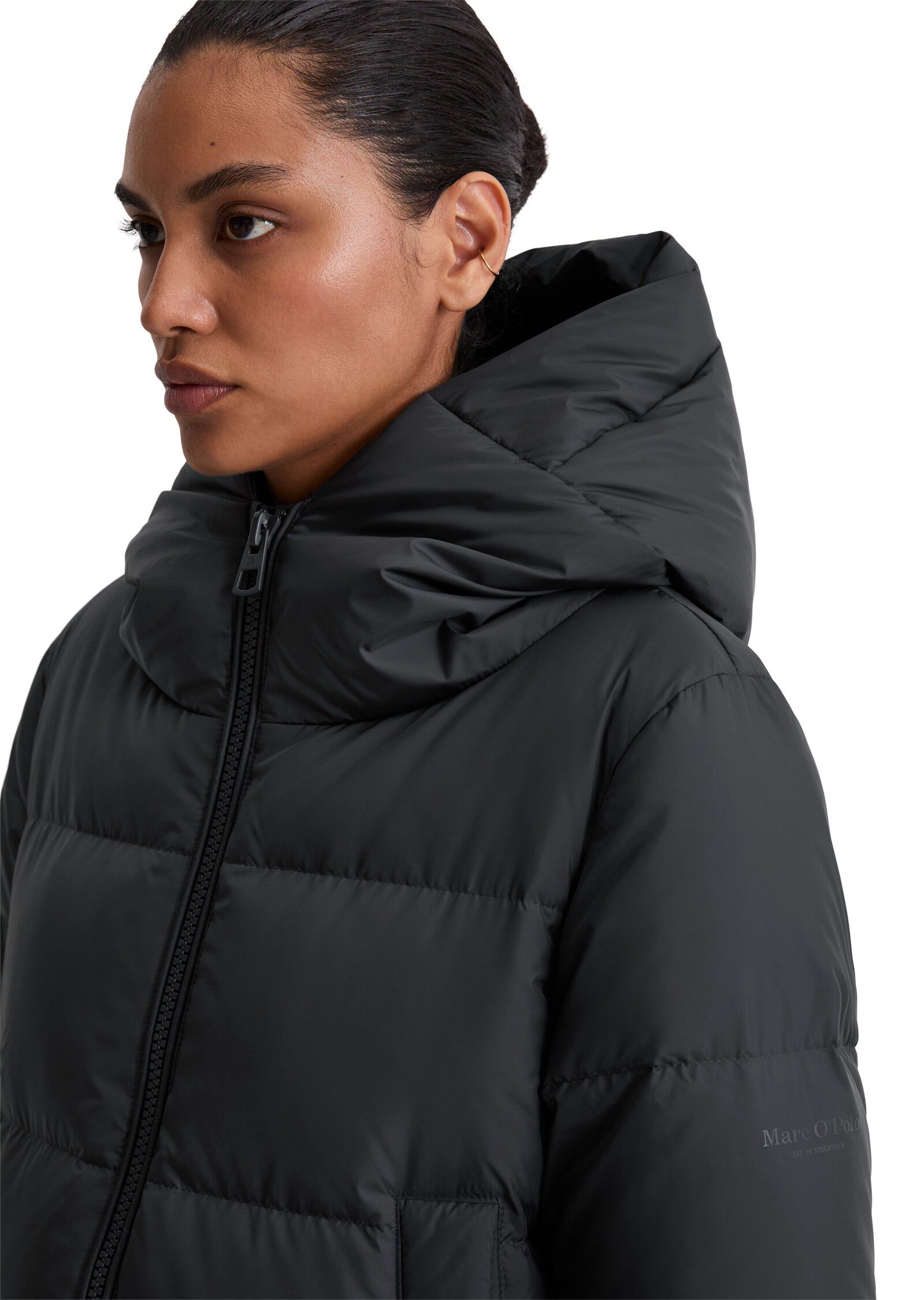 Jacket, with hood, down filled, sid