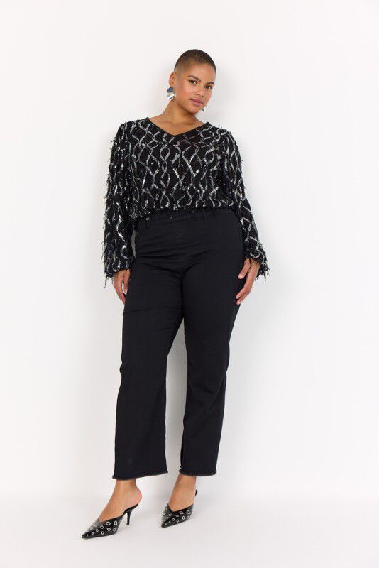 Curvy WA-SANNIE 1 Bluse Sort