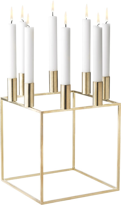 Kubus 8, Candle Holder, Gold Plated