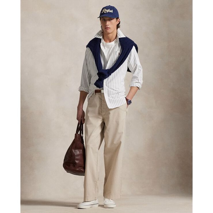 Custom Fit Striped Oxford Shirt