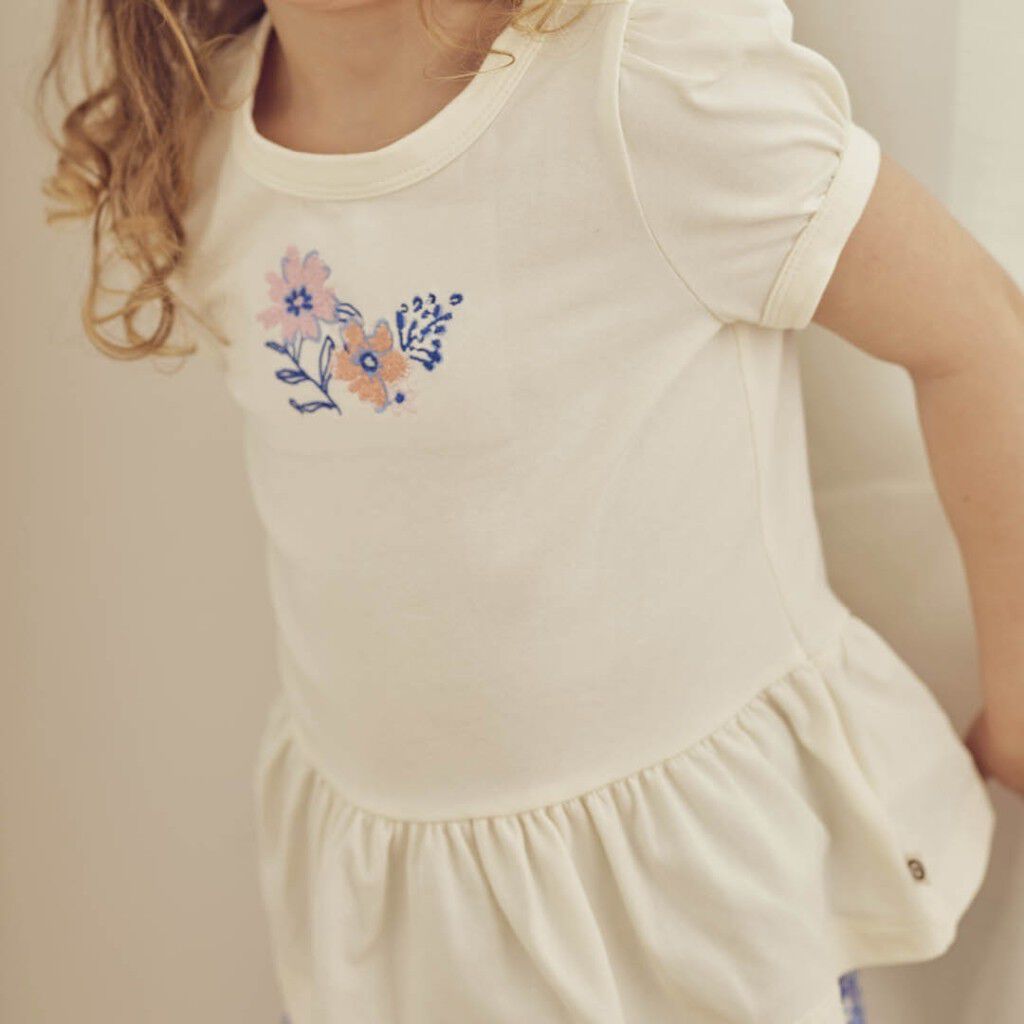Primrose peplum puff s/s T