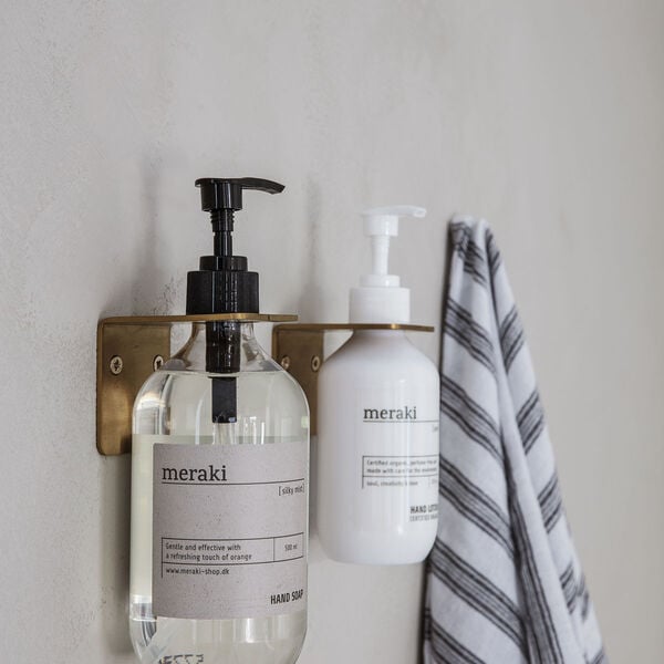 Vægophæng, Børstet messing, l:5,8 cm, b: 6,7 cm, h: