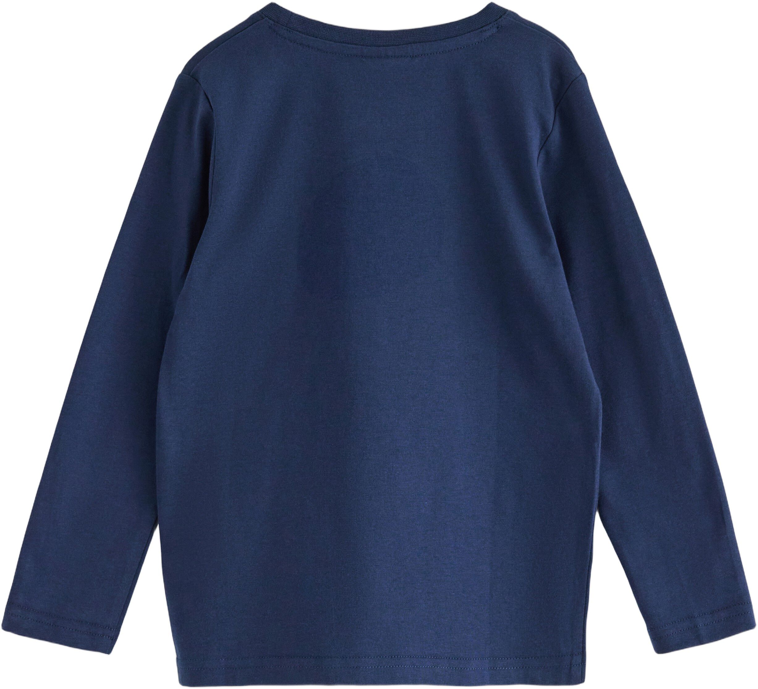 Long-sleeved top in soft cotton jer