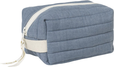 Quilted Toiletry Bag - Chambray Blue Spruce