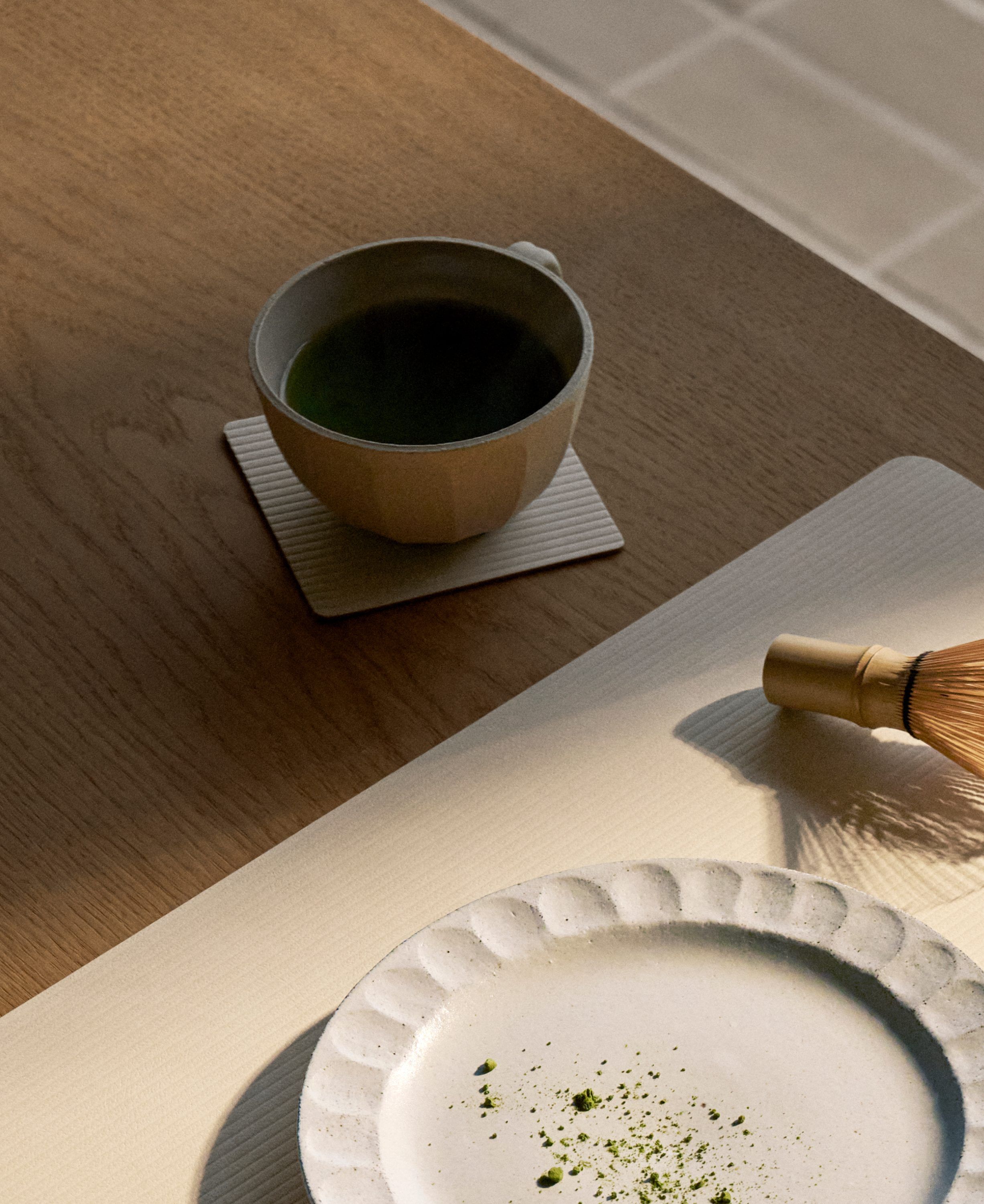 Glass Mat Square Corduroy Vanilla