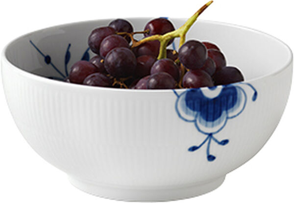 Blå Mega Riflet 140 cl. skål