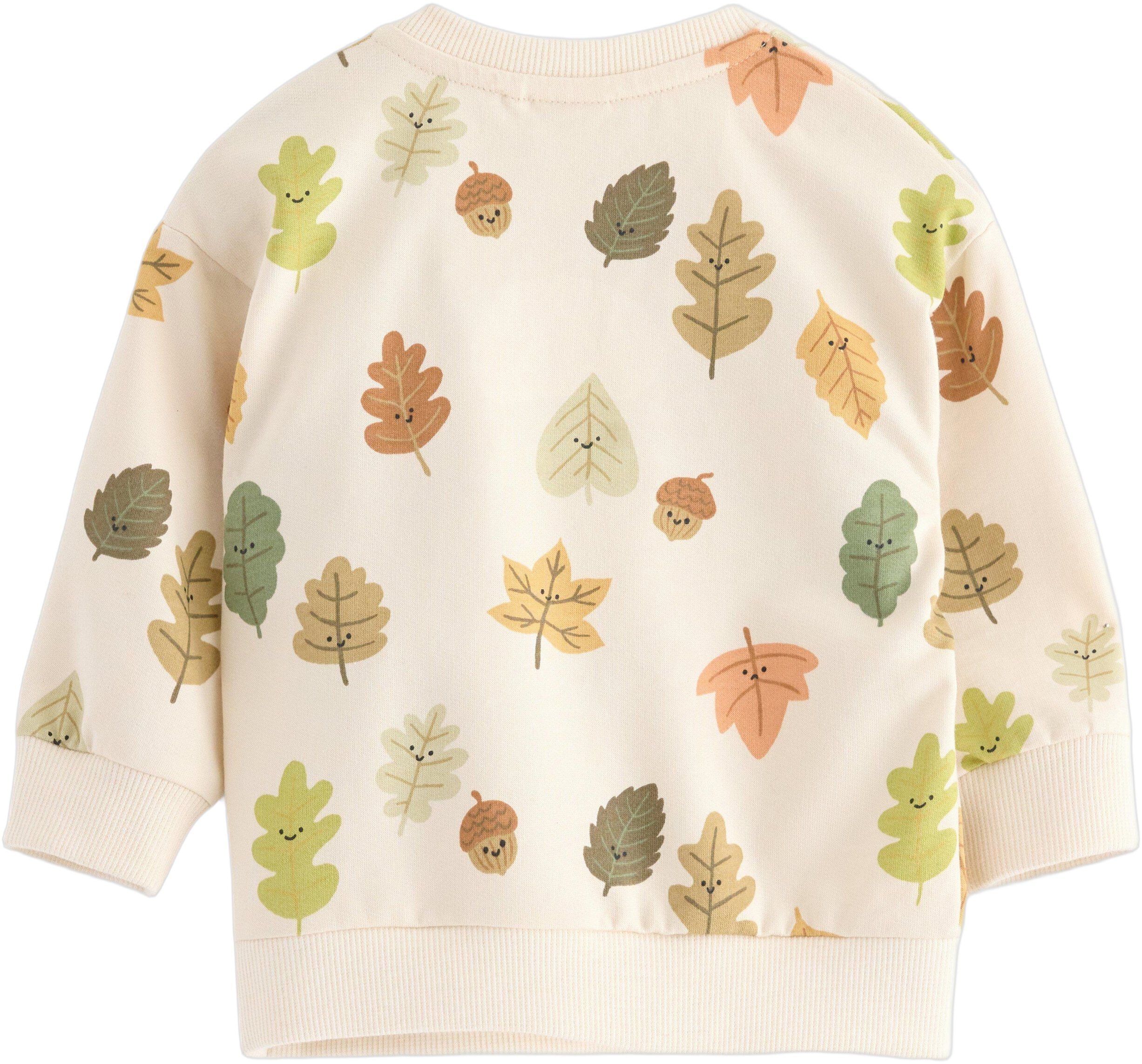 Mjuk sweatshirt i bomull med avslap