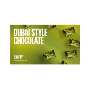 Simply&reg; DUBAI STYLE CHOCOLATE chokolade&aelig;ske (150g)