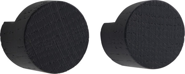 Wood knot, Black, 2 pcs