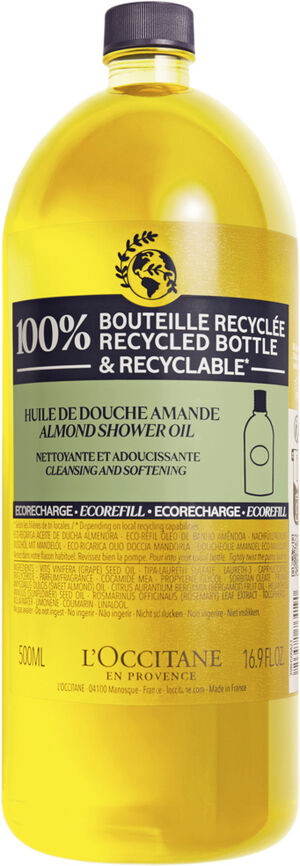 ALMOND SHOWER OIL ECO REFILL 500ML
