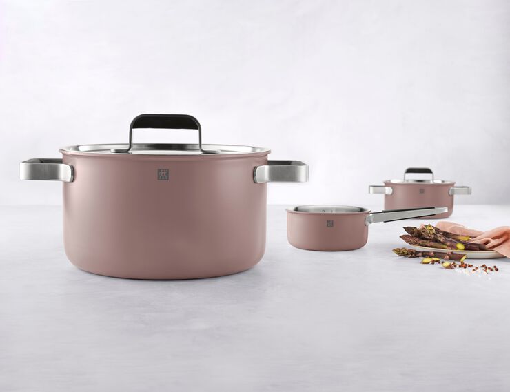 Gryde- og pandesæt, 3-dele, 18/10 rustfrit stål