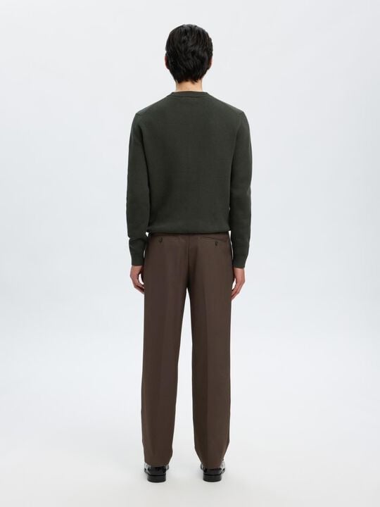 SLHREGULAR MIKE WOOL BLEND PLEAT PA