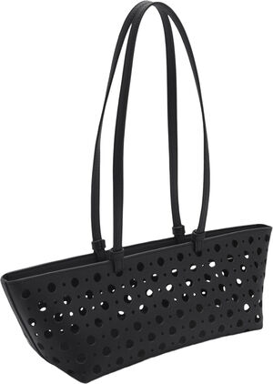 Die-cut shoulder bag