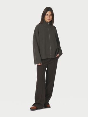 Asley Zip Knit Cardigan