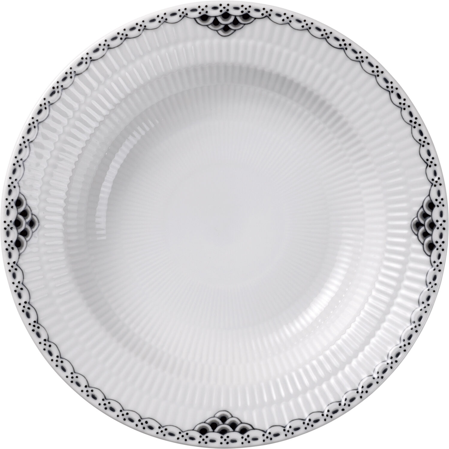 Sort Riflet Blonde Dyb tallerken 21 cm