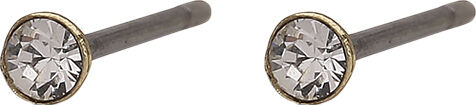 YANA micro crystal earstuds gold-plated
