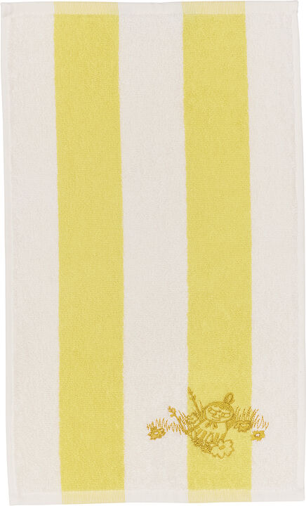 Mumi håndklæde 30x50 Lille My striber gul/hvid