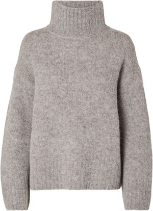 SLFGABELLA LS ALPACA BLEND KNIT HIGH-NECK NOOS