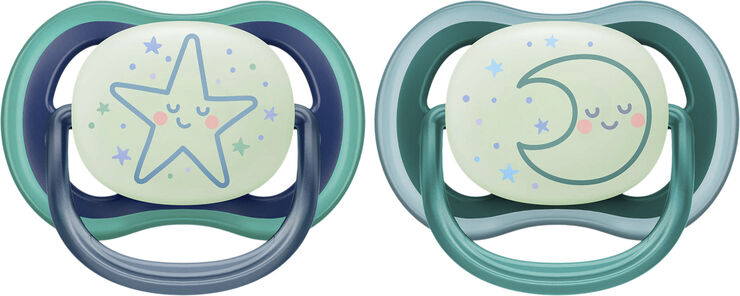 Philips Avent Ultra air sut - Pakke med2 - 6-18m night