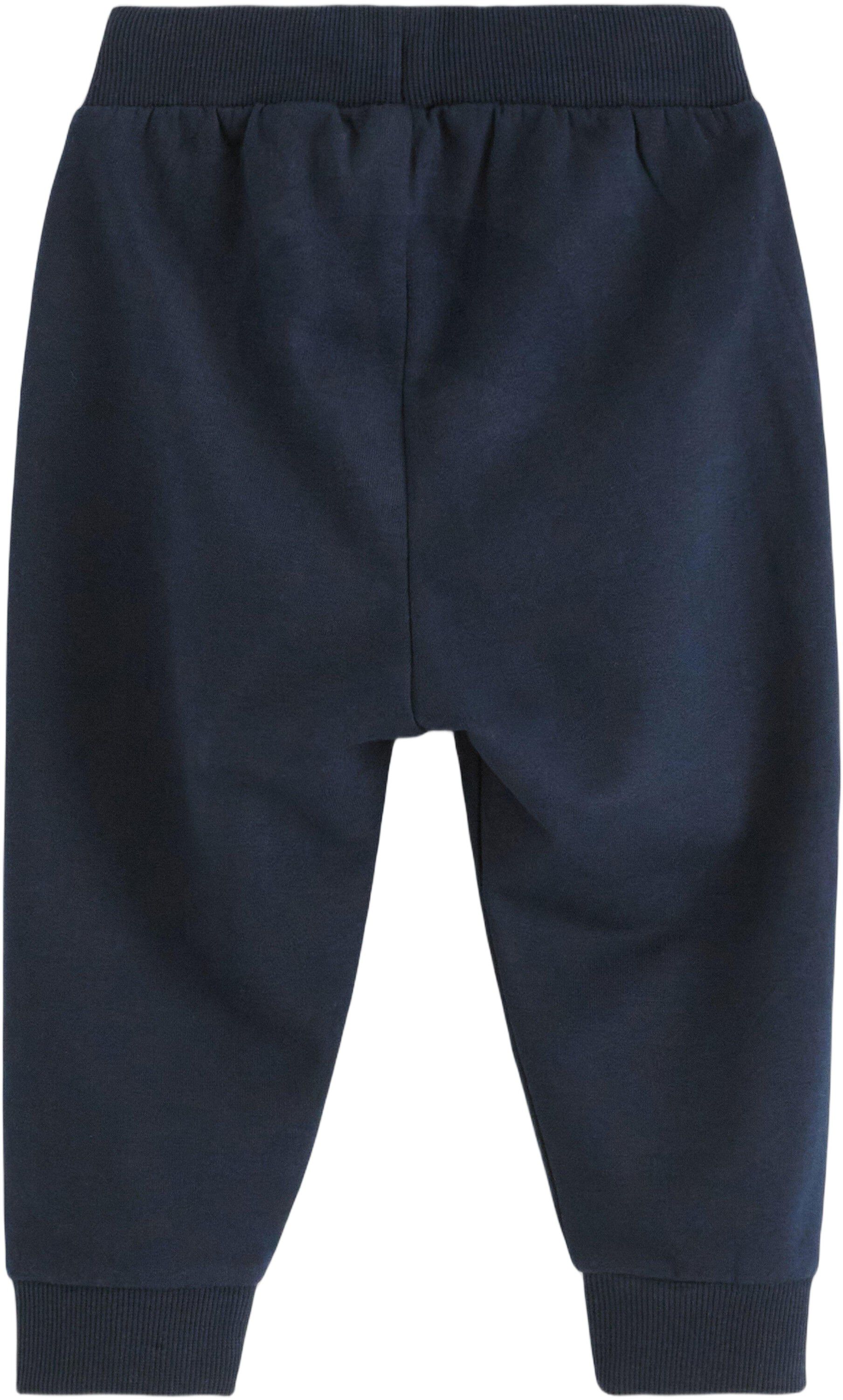 Joggers in cotton with soft, brushe