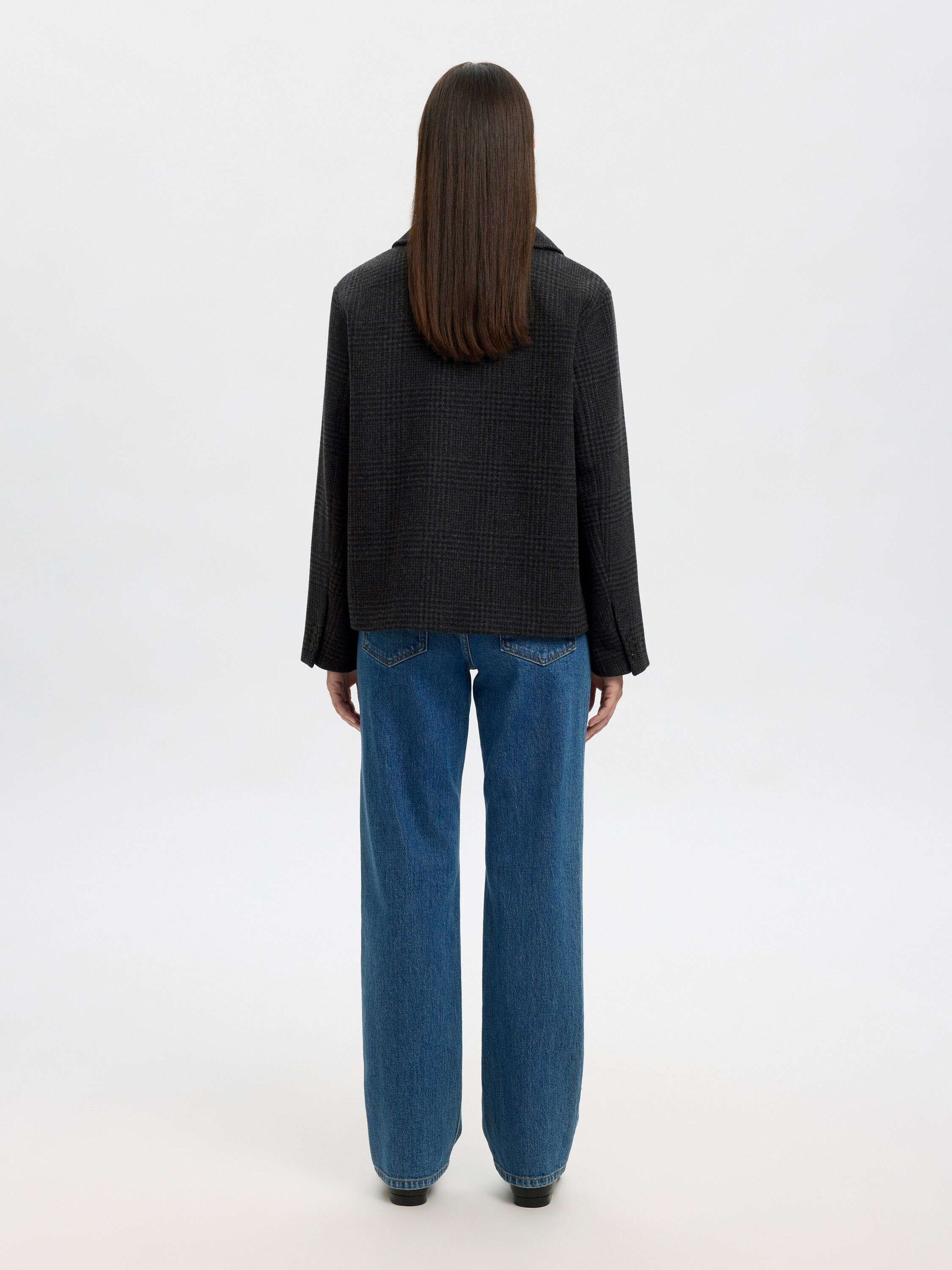 SLFALMA PATTERN WOOL BLEND JACKET