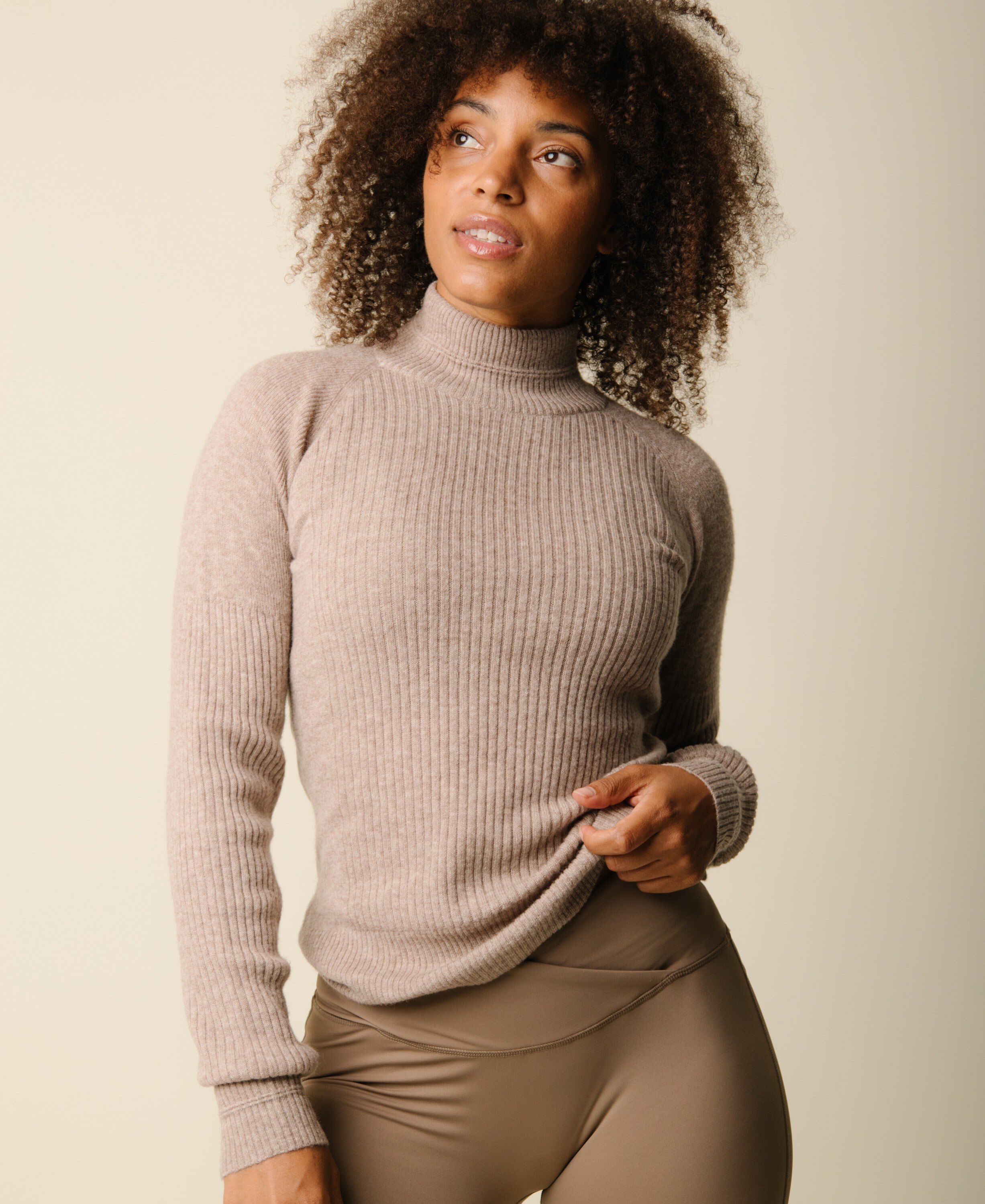 Vilda turtleneck cashmere blend sweater - Hazel