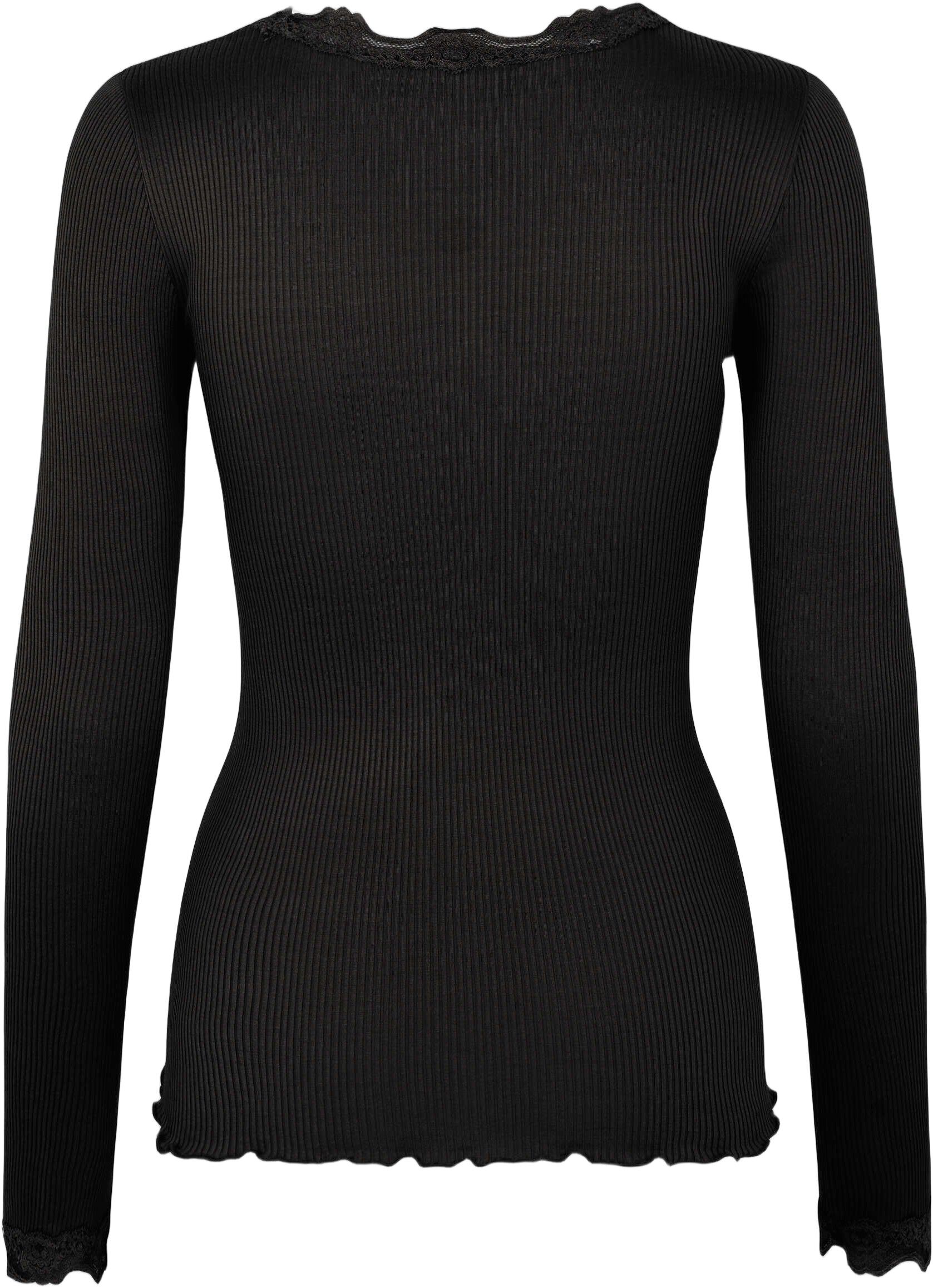 Silk t-shirt w/ lace