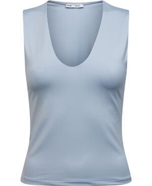 Fitted V-neck top