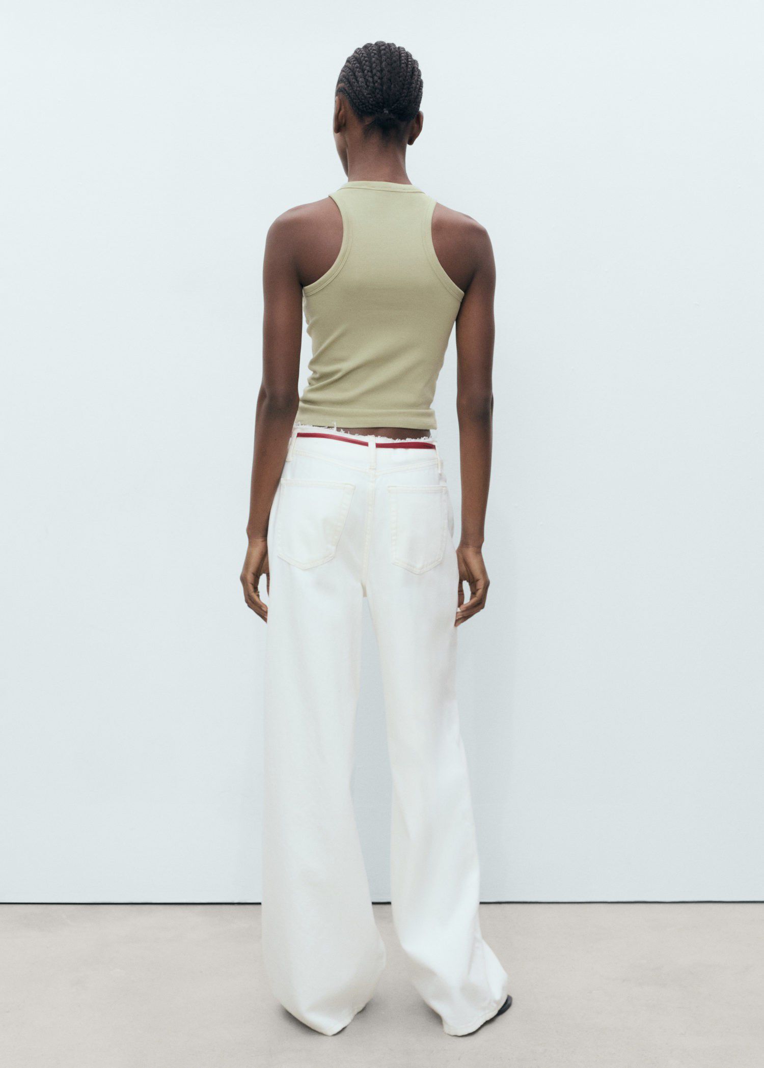 Cotton top with straps