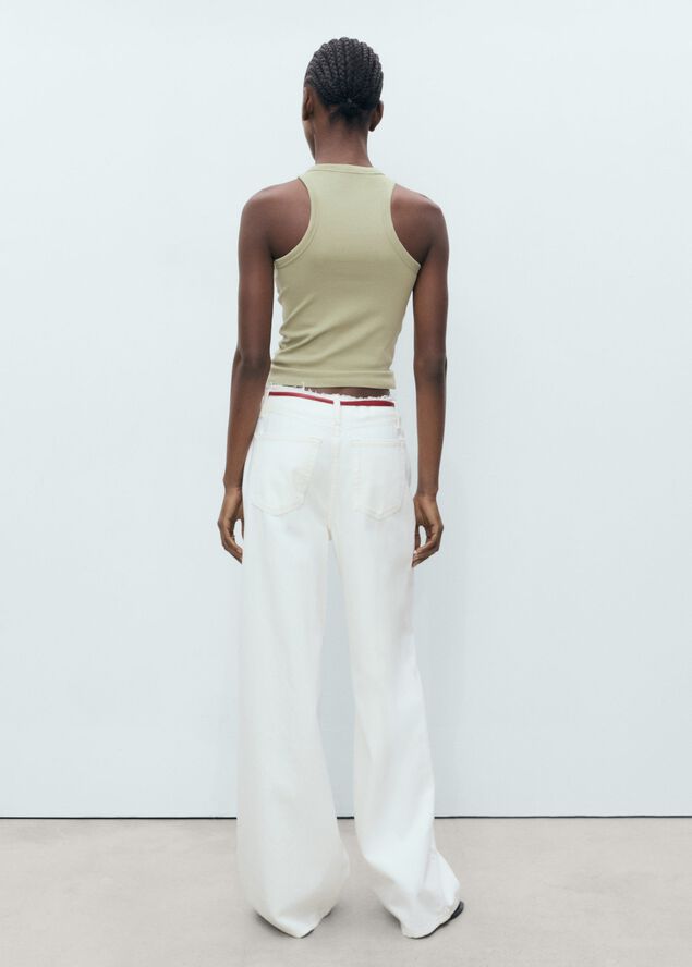 Cotton top with straps