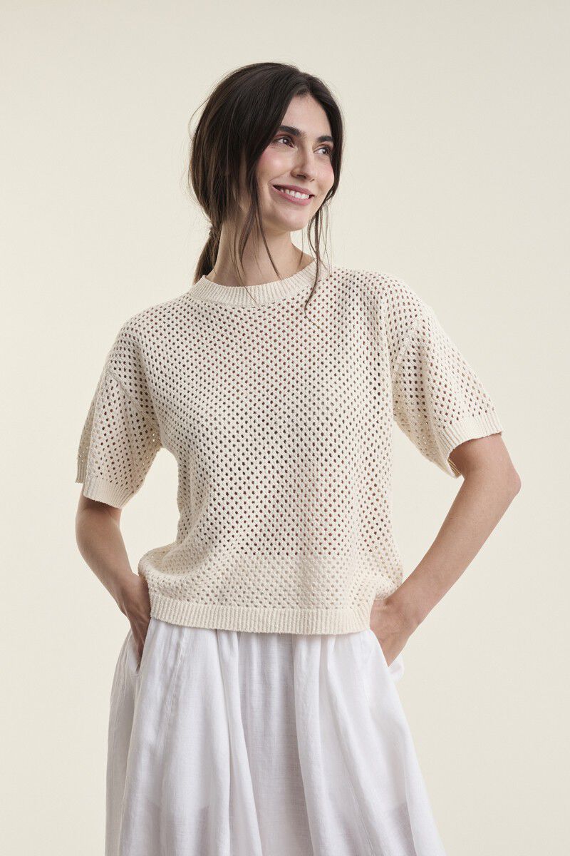 Kumi kort&aelig;rmet bluse